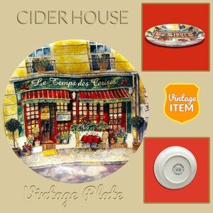Vintage Cider House Dessert Plate Le Temps Des Cerises.
